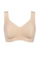 Ladies Sloggi Zero Feel Seamfree Bralette with Removable Pads - Cognac