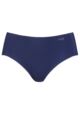 Ladies 1 Pair Sloggi Zero Feel Seamfree Hipster Knickers - Navy