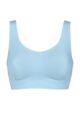 Ladies Sloggi Zero Feel Seamfree Bralette Top with Removable Pads - Soft Turquoise