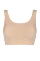 Ladies Sloggi Zero Feel Seamfree Bralette Top with Removable Pads - Nude