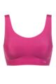 Ladies Sloggi Zero Feel Seamfree Bralette Top with Removable Pads - Wine