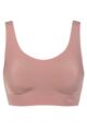 Women's Sloggi Zero Feel Seamfree Bralette Top with Removable Pads - Cacao