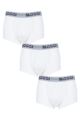 Mens 3 Pack Sloggi Go Soft Waistband Comfort Cotton Low Rise Hipster Boxers - White