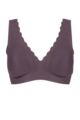 Ladies Sloggi Zero Feel Seamfree Lace Bralette - Kaluha