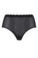 Women's Sloggi Zero Feel Seamfree Lace High Waist Briefs - Black