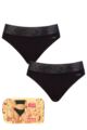 Women's 2 Pack Sloggi Period Pants Tai Light - Black