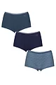 Women's 3 Pack Sloggi Go Crush Shorts - Turquoise