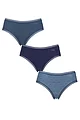 Women's 3 Pack Sloggi Go Crush Hipster Briefs - Turquoise