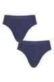 Mens 2 Pair Sloggi EVER Ease Briefs - Deep Cobalt