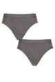 Mens 2 Pack Sloggi SLG Baselayer Briefs - Shiver