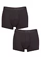 Mens 2 Pack Sloggi SLG Baselayer Trunks - Charcoal