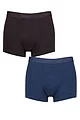 Mens 2 Pack Sloggi SLG Baselayer Trunks - Ultramarine