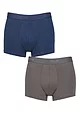 Mens 2 Pack Sloggi SLG Baselayer Trunks - Multi