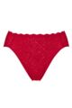 Women's 1 Pack Sloggi ZERO Feel Bliss Festive High Leg Briefs - Shanghai Red
