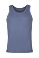 Mens 1 Pack Sloggi SLG Base Soft Tank Top - Cloudy Blue