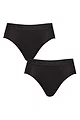 Mens 2 Pair Sloggi SLG Base Soft Briefs - Black