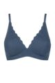 Women's 1 Pack Sloggi Zero Feel Bliss THE UP Push Up Bra - Smoky Blue