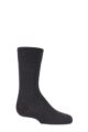 Boys and Girls 1 Pair Falke Comfort Wool Plain Socks - Anthracite Melange