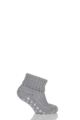 Babies 1 Pair Falke Catspads Slipper Socks - Light Grey Melange