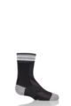 Boys and Girls 1 Pair Falke Run and Win Cotton Socks - Black