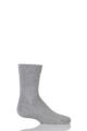 Boys and Girls 1 Pair Falke Back to School Plain Cotton Socks - Grey