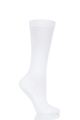 Girls 1 Pair Falke Back to School Plain Cotton Knee High Socks - White