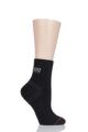 Mens and Ladies 1 Pair 1000 Mile Ultimate Tactel Anklet Socks - Black