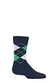 Boys and Girls 1 Pair Falke Cotton Argyle Socks - Navy