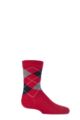 Boys and Girls 1 Pair Falke Cotton Argyle Socks - Fire