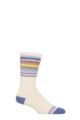 Gumball Poodle 1 Pair Bookworm - Vintage Rainbow repeat Cotton Socks - Multi