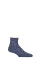Mens 1 Pair Falke Homepads Cotton Grip Sole House Socks - Dusty Blue