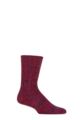 Mens 1 Pair Falke Brooklyn Organic Cotton Heavy Weight Socks - Sporty Red