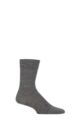 Mens 1 Pair Falke Stabilizing Wool Everyday Socks - Dark Grey