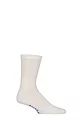 Mens and Women's 1 Pair Falke Run Rib Crew Sports Socks - White