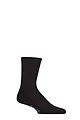 Mens and Women's 1 Pair Falke Run Rib Crew Sports Socks - Black