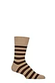 Mens 1 Pair Falke Sensitive London Striped Cotton Socks - Country