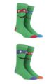SOCKSHOP Teenage Mutant Ninja Turtles Cotton Socks - Green