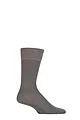 Mens 1 Pair Falke Sensitive New York Plain Socks - Light Grey