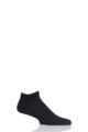 Mens 1 Pair Falke Cool 24/7 Cotton Sneaker Socks - Black