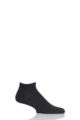 Mens 1 Pair Falke Cool 24/7 Cotton Sneaker Socks - Anthracite Melange