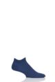 Mens 1 Pair Falke Cool 24/7 Cotton Sneaker Socks - Navy