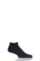 Mens 1 Pair Falke Cool 24/7 Cotton Sneaker Socks - Dark Navy