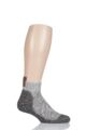 Mens 1 Pair Falke Lodge Homepad Cotton Socks with Grips - Light Grey Melange