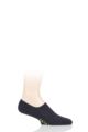 Mens 1 Pair Falke Keep Warm Virgin Wool Trainer Socks - Dark Sapphire