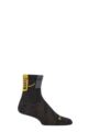 Mens and Women's 1 Pair BUFF Run COOLNET® Quarter Length Socks - Graphite