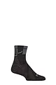 Mens and Women's 1 Pair BUFF Run COOLNET® Quarter Length Socks - Black