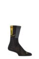 Mens and Women's 1 Pair BUFF Run COOLNET® Crew Length Socks - Graphite