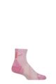 Mens and Women's 1 Pair BUFF Run Hike DRYFLX® Quarter Length Socks - Camelia