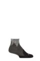 Mens and Women's 1 Pair BUFF Hike Merino Lightweight Quarter Length Socks - Black