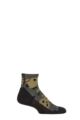 Mens and Women's 1 Pair BUFF Hike Merino Lightweight Quarter Length Socks - Grey